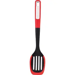 Ложка кулінарна з прорізами Bergner Mars 34 см (BG-38871-RD)