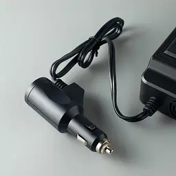 Автомобільний інвертор 12 - 220в - DC XC-37 (розетки 2xEU + 2USB + PD ) 200W чорний - мініатюра 5