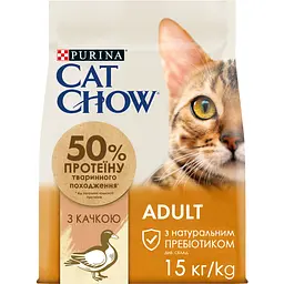 Сухой корм для кошек Cat Chow Adult с уткой 15 кг.