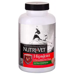 Nutri-Vet Hip&Joint Extra 2 рівень хондроїтин і глюкозамін для собак з мсм жувальні таблетки