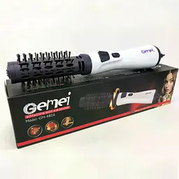 Фен-щітка для волосся GEMEI GM-4826 1000W • Обертовий фен-браш для сушіння, укладання, об’єму та створення природної хвилі - мініатюра 3