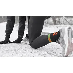 Шкарпетки DexShell Running водонепроникні XL з помаранчевими смугами - мініатюра 11