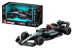 Іграшкова машинка гоночний болід Mercedes-AMG F1 W15 2024 1:43 Bburago 18-38208