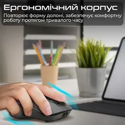 Комп'ютерна мишка Promate Samo Wireless/Bluetooth Black (samo.black) - мініатюра 3