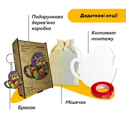 Пазл дерев'яний Їжачок в чашечці, А3, Картонна коробка 200 елементів - мініатюра 5