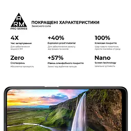 Захисне скло на OPPO A55 4G з олеофобним покриттям, Pro, повне проклеювання, антистатичний і пиловідштовхуючий шар, 9H, самоклеючеся, 2.5D, на весь екран, антистатичний клей, ArmorStandart (ARM61035) - мініатюра 5