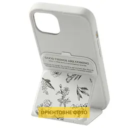 Чохол TPU Panel Stand для Apple iPhone 17 Pro (6.3") Floral Sketch - мініатюра 3