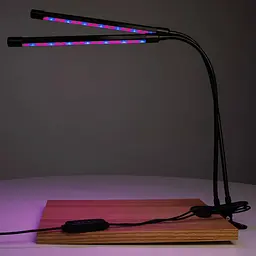 Фітолампа світлодіодна метал 40 лампочок USB червона/блакитна (721039) - мініатюра 3