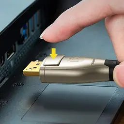 Кабель DisplayPort M - M 2.0 м, V1.4 8K Zinc Alloy Shell DP112 чорний UGREEN - мініатюра 3