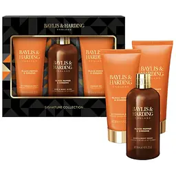 Набір Baylis & Harding Black Pepper & Ginseng: Шампунь-гель для душу 300 мл + Бальзам після гоління 200 мл + Гель для душу 200 мл - мініатюра 2
