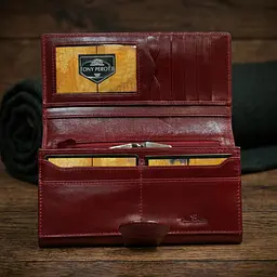 Жіночий гаманець Tony Perotti Натуральна шкіра Accademia 1526 rosso (90682) Червоний - мініатюра 2