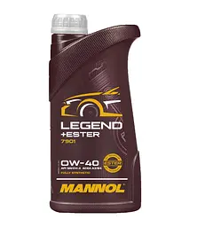 Автомобільна моторна олива MANNOL Legend+Ester 0W-40 1л MN7901