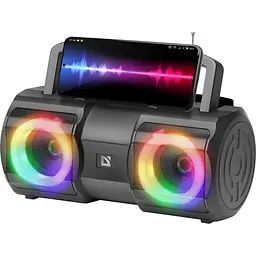 Акустична система Defender 1.0 Beatbox 20Вт, Light/BT/MIC/FM/USB/TF - мініатюра 6