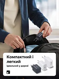 Мережевий зарядний пристрій UGREEN X524 1 USB-C до 45 Вт PD 3.0 PPS чорний (65052) - мініатюра 6