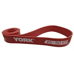 Резинка для фітнесу York 25-50кг - 2080x45x4,5 мм, червоний - мініатюра 2