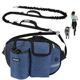 Поясна сумка для вигулу собак з поводком Dog Walking Waist Belt Bag
