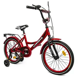Велосипед дитячий "Sky" LIKE2BIKE 211801 колеса 18", бордовий, рама сталь, з дзвінком
