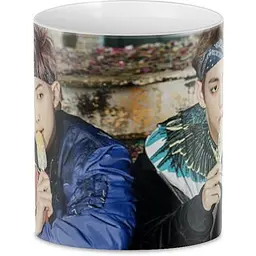 Кухоль GeekLand Bangtan Boys BTS 02.26 V dan Rap Monster BTS.02.25 330 мл білий - мініатюра 2