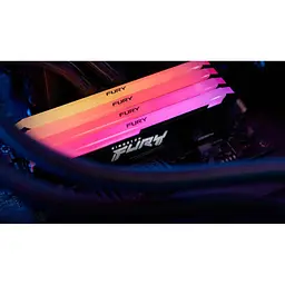 Модуль пам'яті для комп'ютера DDR4 32GB (2x16GB) 3200 MHz Beast RGB Kingston Fury (ex.HyperX) (KF432C16BB12AK2/32) - мініатюра 4