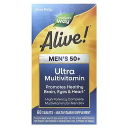 Комплекс мультивітамінів для чоловіків 50+ Alive - 60 таб