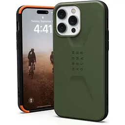 Оригінальний провоударний чохол UAG Civilian для iPhone 13 Pro (6.1") Olive (11315D117272) - мініатюра 2