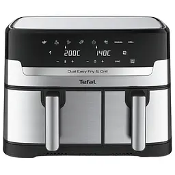 Аерогриль Tefal Easy Fry Dual Essential 2700 Вт чорний (EY901N10)