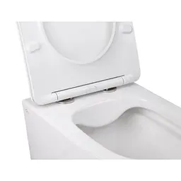 Унітаз підвісний Qtap Swan безободковий з сидінням Soft-close QT16335178W - мініатюра 3
