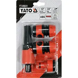 Набір зрошувальних насадок Yato 1/2" та 3/4" 4 шт. (YT-99831) - мініатюра 3