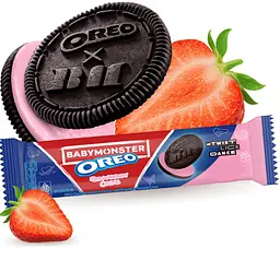Печиво Oreo BabyMonster Strawberry Creme 110.4г - мініатюра 2