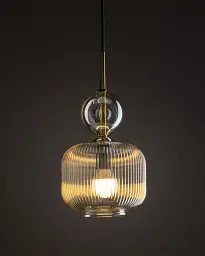 Підвісний світильник, люстра TK Lighting 11038 Sophia E14 1x10W IP20 бурштиновий - мініатюра 2