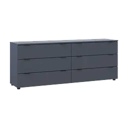 Комод Doros Рон 9 Графит 6 Ящик 160х38х62 (41516176) - миниатюра 4