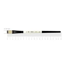 Пензель синтетика плоска Breeze 1226F №6 коротка ручка ROSA (4823098535447)