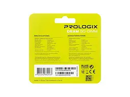 Модуль пам'яті PrologiX 16 GB SO-DIMM DDR4 2666 MHz (PRO16GB2666D4S) - мініатюра 4