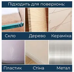 Набір із 2 двосторонніх самоклейких тримачів кріплень на липучці без свердління стін 5.5x5.5 см, Danmenqing 86927 - мініатюра 9