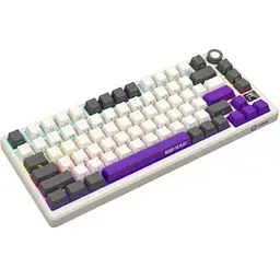 Клавіатура Lorgar KBP7075W Pro RGB Wireless/Bluetooth/USB UA Beige (LRG-KBP7075W-RT-US) - мініатюра 2