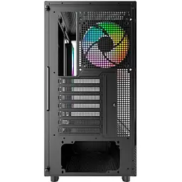 Корпус Montech XR, Black, Mid Tower, без БЖ, для ATX / Micro ATX / Mini ITX, Type-C / 2xUSB 3.0, макс. CPU - 175 мм / GPU - 420 мм, 3x120 мм ARGB, бічна та передня панель із загартованого скла - мініатюра 3
