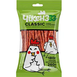 Снеки Чікенззз Classic з курятини 180 г