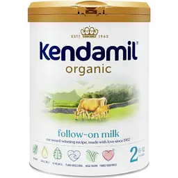 Органічна суха молочна суміш Kendamil Organic 2 6-12 міс. 1.6 кг (2 шт. х 800 г) - мініатюра 2