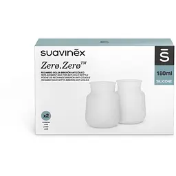 Змінний мішечок Suavinex для пляшечки Zero силіконовий 180 мл 2 шт. (308143) - мініатюра 2