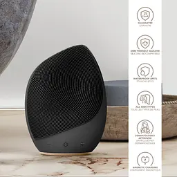 Електронна звукова щітка для обличчя GESKE Sonic Facial Brush 5 в 1 сіра - мініатюра 6