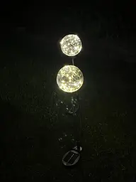 Садовий світильник 2 шт SunLamp 10501 на сонячній батареї куля 20см 20 LED тепло-біле світло - мініатюра 8