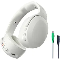 Бездротові навушники Bluetooth Skullcandy Crusher Evo з мультисенсорним басом і зарядним кабелем, шумоізоляційні навушники