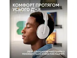 Навушники з мікрофоном Logitech G325 Lightspeed Wireless White (981-001531) - мініатюра 6