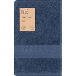 Рушник махровий Ardesto SuperSoft 70х140 см 100% бавовна синій (ART2270DBP) 