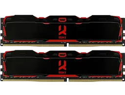 Оперативна пам'ять GoodRam 16GB (2x8GB) DDR4 3200MHz Iridium X Black (IR-X3200D464L16SA/16GDC)