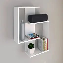 Полиця навісна для книг та декору FH-Assen 650х850х196 мм Білий