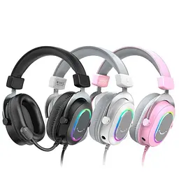 Гарнітура Fifine RGB White (H6W)