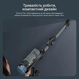 Пилосос акумуляторний Rowenta X-Force Flex 14.80 Animal Aqua RH9BC1WO - мініатюра 4