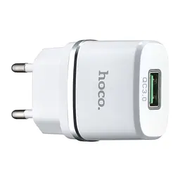 МЗП Hoco C12Q Smart QC3.0 charger ( EU ) White