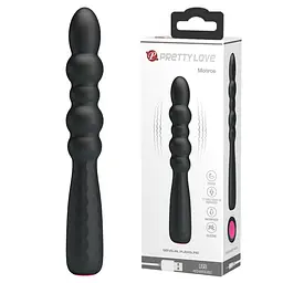 Вібратор Pretty Love Monroe Vibrator Black, 18,5 см, чорний